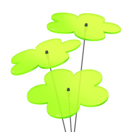 Stück SUNPLAY Sonnenfänger Ø10cm Suncatcher Gartenstecker Blumen GRÜN 3