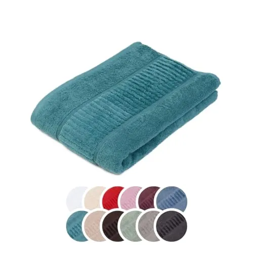 liebling Badetuch Bio Baumwolle, Serie Organic, 500 gr. / m², 100 x 150 cm, 60 Grad, saugstark, schnelltrocknend, Farbe: Petrol