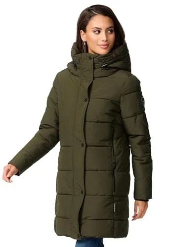 Damen Winterjacke Stepp B987 von Marikoo - Funktionsjacke mit leichtem Steppdesign, ideal für Übergangszeiten. Diese Jacke bietet hohen Tragekomfort und eine perfekte Passform für kalte Tage.