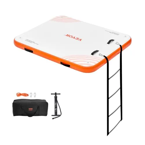 Produktbild VEVOR Aufblasbares Trampolin Schwimmdock 1,82 x 1,52 m