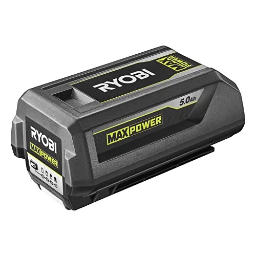 Ryobi MAX POWER 5,0 Ah Akku | 36 V Lithium+ - Zubehör für Elektrowerkzeug – Kraftvoll wie Benzinprodukte, ideal für Heckenscheren und Rasentrimmer, mit innovativer Akku-Technologie für maximale Leistung und Lebensdauer.