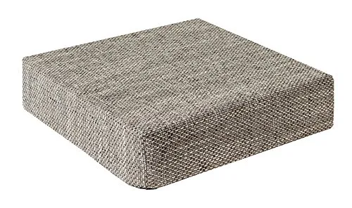 TREND Schwar Textilien ® | Orthopädischer Sitzerhöhung | Grobgewebt | 40x40x10 cm | Hellgrau