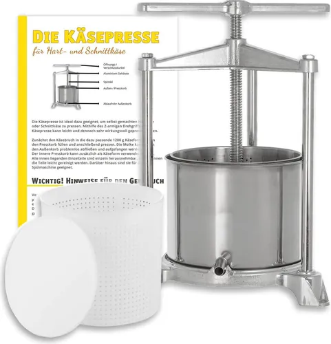 Produktbild Käsepresse Edelstahl/Alu mit 1200 g Käseform