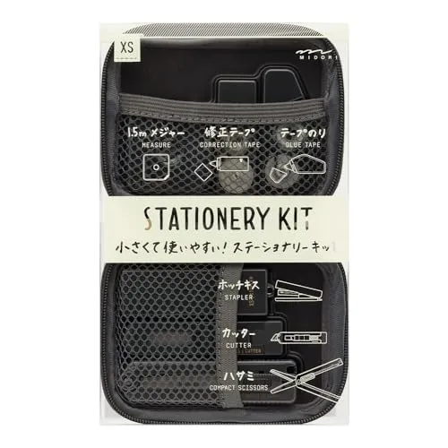 Midori Stationery Set Stationery Kit XS Black A 35548006