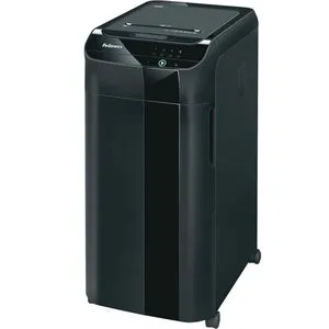 Fellowes Aktenvernichter AutoMax 350C - Vollautomatisch und leistungsstark - Aktenvernichter für bis zu 350 Blatt, Partikelschnitt P4, ideal für Büros. Mit 68L Abfallbehälter und automatischer Rücklauffunktion für müheloses Schreddern.
