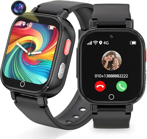 Alutoria A28 Smartwatch für Kinder mit GPS und Lernspielen - Kompakte Kinderuhr mit klarem HD-Touchscreen und intuitiver Bedienung. Integrierte Sportmodi und Lernspiele fördern Bewegung und Konzentration. Ideal für den Alltag und kompatibel mit Android und iOS.