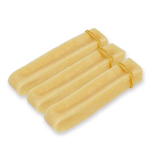 Larsson Yaky Kaukäse für Hunde - Größe L (3er Pack) - Hundekuchen, Kekse & Kausnacks - 100% natürlich aus Weidemilch, leicht verdaulich und ideal zur Zahnpflege. Bekämpft Zahnstein und sorgt für frischen Atem.