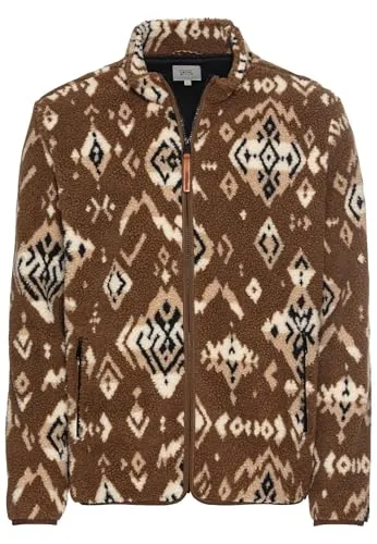camel active Herren Fleecejacke mit Stehkragen Braun, Größe 3XL - Kuschelige Fleecejacke aus hochwertigem Teddyfleece, ideal für kühle Tage. Mit praktischem Reißverschluss und Seitentaschen für zusätzlichen Komfort.