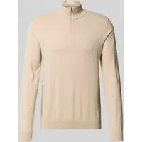 SELECTED HOMME SLHBERG HALF ZIP CARDIGAN NOOS - Modischer Herren-Pullover mit Troyerkragen, aus 100% Baumwolle für optimalen Komfort und Wärme. Ideal für legere Anlässe.