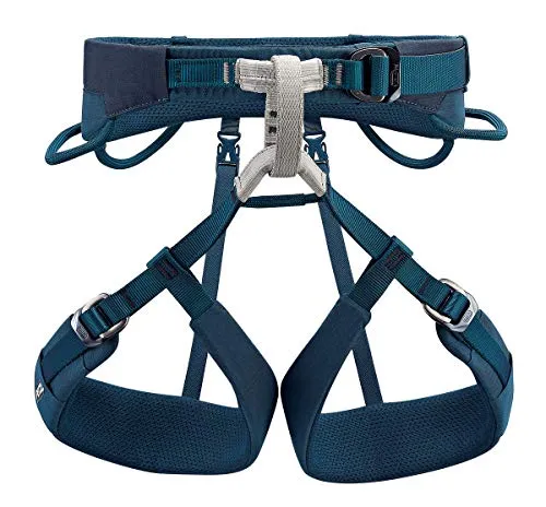 PETZL Adjama Klettergurt Polyamid/Polyethylen/Aluminium Blau Gr. XL, Maße: Taillenumfang: 92-100 cm, Beinschlaufen: 56-66 cm, C022BA03