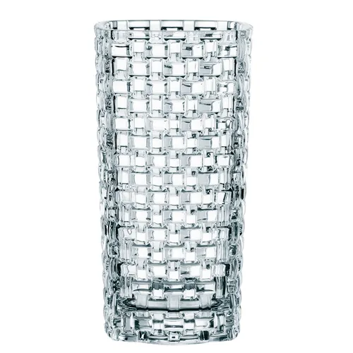 Nachtmann Bossa Nova Tischvase 28 cm – Set - Elegante Tischvase aus transparentem Glas mit Flechtoptik, ideal für stilvolle Dekoration und einen Hauch von Luxus in Ihrem Zuhause.