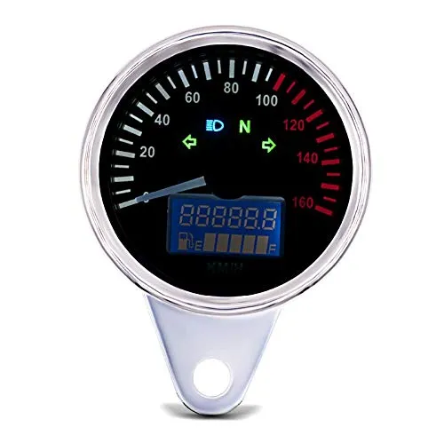 Motorrad Tachometer Kompatibel mit Yamaha XV 250/125 Virago KTX Chrom