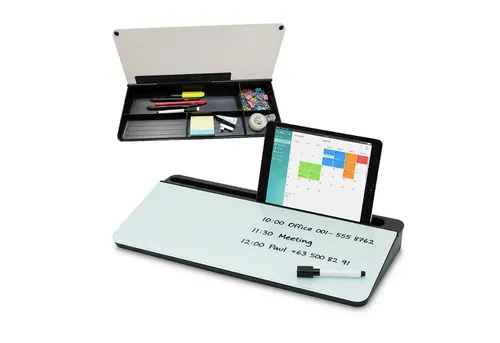 Schreibtisch Organizer Whiteboard mit 5 Fächern von Relaxdays