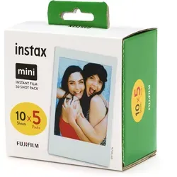 dawecom-24 Fujifilm Instax Mini Instant Film Pack - Fotofilme für Instax Mini Kameras, 50 Fotos in Doppelpack, erzeugen lebendige Sofortbilder in 62 x 46 mm, ideal zum Teilen oder Aufbewahren.