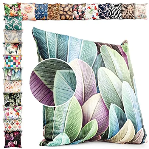 ANRO Kissenbezug Kissenhülle Kissen Deko-Kissen Sofa Kissen Couch Kissen Filip 50x50cm ohne Füllung