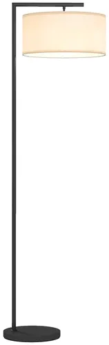 HOMCOM Stehlampe E27 für Wohnzimmer – Elegante Leuchte in Schwarz