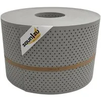 zaunzu Sichtschutz PP Premium gelocht 15% Steingrau 50m - Zubehör für Zaunbau & Sichtschutz, eleganter Sichtschutzstreifen mit 15% Lochmuster für optimale Belüftung und modernes Design, einfach zu montieren ohne Clips.