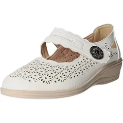 donna andrea F27S5-27-WH Slipper - Slipper in Größe 39 mit bequemem Klettverschluss und stylischem Keilabsatz für optimalen Tragekomfort und modischen Look.