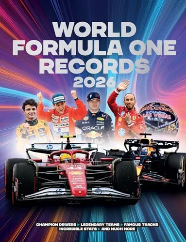World Formula One Records 2026 by Bruce Jones - Hardback - Bücher über die F1: 192 Seiten voller spannender Rekorde und Fakten, perfekt für Motorsport-Fans und Sammler.