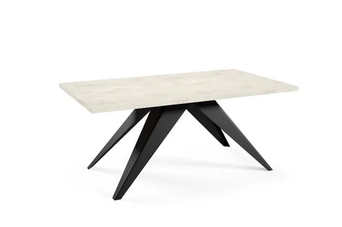 Feldmann-Wohnen Esstisch Ecru, Rechteckig, 140x80 cm - Esstisch mit modernem Design, ausziehbar auf 240 cm, ideal für gesellige Abende im Esszimmer. Pflegeleichte Oberfläche und elegantes Metallgestell machen ihn zum stilvollen Hingucker.