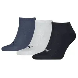 Puma 3P Sneaker Socks Marine/Grau Gr 39/42 in blau von PUMA