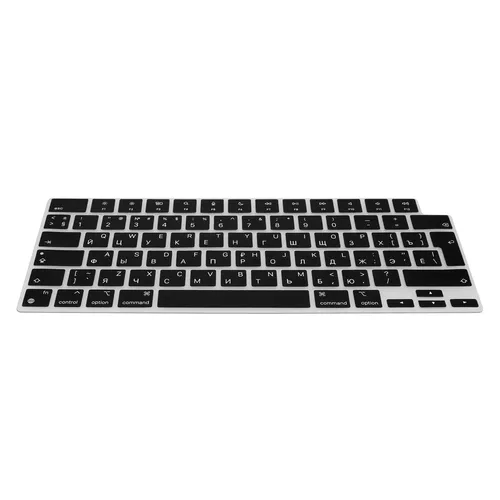 kwmobile Silikon Tastaturschutz für Apple Macbook Air 15 M3 2024 A3114 - QWERTY Russisch Keyboard Cover, ultra dünn und abwaschbar für optimalen Schutz vor Schmutz und Staub