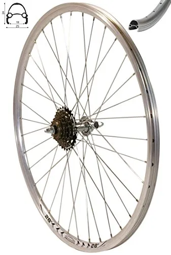 Redondo 28 Zoll Hinterrad Laufrad mit Hohlkammer V-Prof Felge