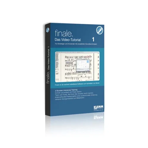 Finale Das Video Tutorial 1  DVD Box Notationssoftware Noten schreiben editieren