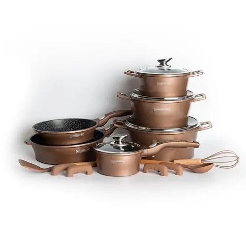 ROYALTY LINE RL-ES2014M COPPER Kochgeschirr-Set in kupfer von Royalty Line