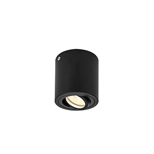 SLV TRILEDO Indoor Deckenaufbauleuchte, rund, schwarz von SLV