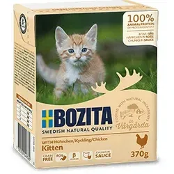 BOZITA - Katzenfutter, Fleischbällchen in Sauce Kitten 370g