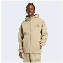 adidas Z.N.E. Full Zip Zip-Hoodie Gr S beige in braun von adidas