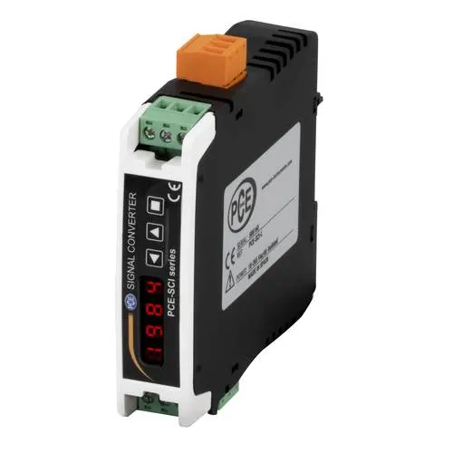 PCE Instruments PCE-SCI-L Trennwandler 1St. - Zubehör für Messtechnik mit einstellbarem Messbereich von 0 ... 600 V AC/DC, ideal zur Überwachung von Spannungen und zur galvanischen Entkopplung.