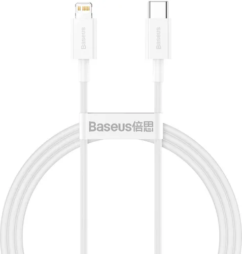 Baseus Superior Series USB-C zu Lightning PD Schnellladekabel 20W Daten-/Ladekabel 1m, weiss (69051)