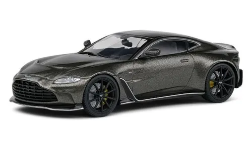 Solido Modellauto Aston Martin V12 grau 1:43 - Hochwertiges Miniaturfahrzeug, perfektes Geschenk für Sammler und Spielvergnügen