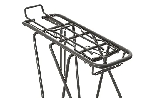 Zoll Fahrrad Gepäckträger Streben Länge 160 mm Federklappe Silber glänzend 28