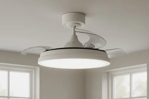 MeLiTec Deckenlampe mit Ventilator in weiß von MeLiTec