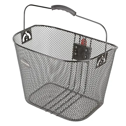 Prophete Fahrradkorb City, abnehmbar und witterungsbeständig - Fahrradtaschen: Abnehmbarer Fahrradkorb mit robustem Wabengitter und PE-Kunststoffbeschichtung, ideal für Stadtfahrten und Einkaufstouren.