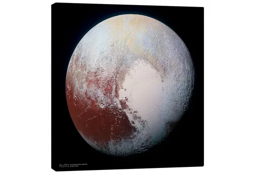 Posterlounge Wandbild Pluto, Aufnahme von New Horizons (2015), Sascha Kilmer, erhältlich als Poster, Leinwandbild, Wandsticker oder Acrylglasbild