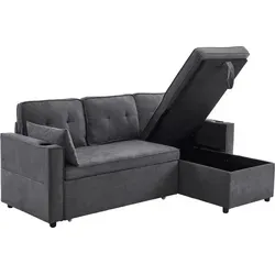 Ecksofa mit Bettfunktion und Stauraum