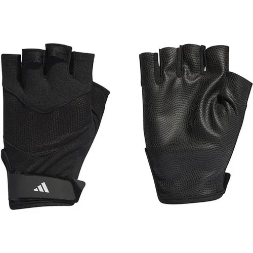ADIDAS Herren Trainingshandschuhe für Krafttraining - Die adidas Trainingshandschuhe bieten optimalen Grip und sicheren Sitz dank Klettverschluss. Strapazierfähiges Material und atmungsaktive Mesh-Einsätze sorgen für Komfort und Unterstützung beim Training.