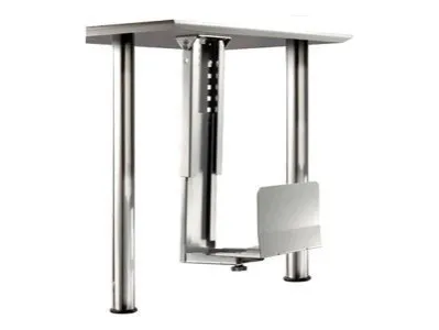 ROLINE PC-Halterung zur Untertischmontage Silber, 1128 - Platzsparende Halterung für Computergehäuse, sorgt für mehr Ordnung und schützt Ihren PC vor Staub und Beschädigungen.