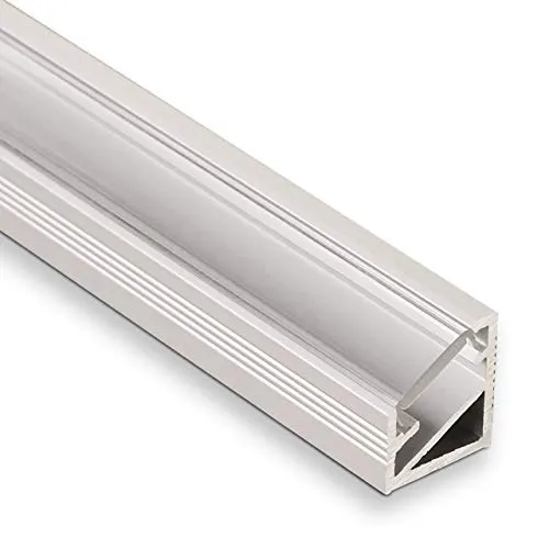 Stück LED Profil-66 Eckprofil Alu eloxiert mit klarer Abdeckung 2000 x 14,5 x 16,5 mm von SO-TECH® 5