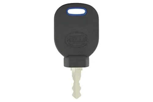 HELLA 9SL 194 565-001 Schlüssel - blau - Ersatzschlüssel für elektronische Wegfahrsperre, universell einsetzbar, ideal für Nutzfahrzeuge und Sicherheit