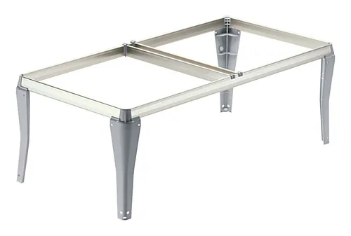 Hettich Steckbarer Hängerahmen 9039923 in Aluminiumoptik - Praktischer Hängerahmen für Schreibtischunterschränke, Maße 710 x 244 x 350 mm. Ideal für eine einfache Montage dank steckbarem Design und stabilen Materialien.