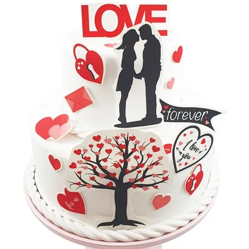 Fondant Kuchen-Tattoo - Liebe von Tortenbilddruckerei