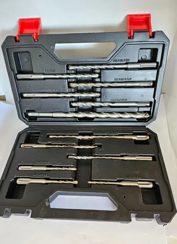 kwb SDS-Plus Hammer-Bohrer-Set, 12-teiliges Stein- u. Beton-Bohrer Satz im Ku...