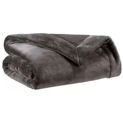 Vivaraise Plaid, Dunkelgrau, Textil, 150x200 cm, Wohntextilien, Decken