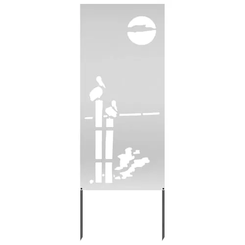 vidaXL Garten Sichtschutz-Leinwand Silber 50 x 140 cm aus verzinktem Stahl - Moderner Sichtschutz für Garten und Terrasse, aus langlebigem, matt lackiertem Stahl. Bietet Privatsphäre und verleiht deinem Außenbereich eine elegante Note. Einfache Installation ohne Werkzeug!