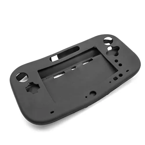 vhbw Hülle Case kompatibel mit Nintendo Wii U Gamepad Spielkonsole, Controller - Silikon Schwarz